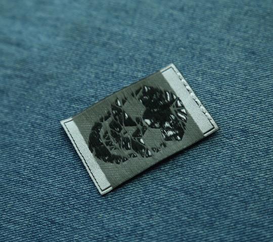 Custom Colorful Etiquette Textile Woven Label End Folded Textile Labels For Clothing
