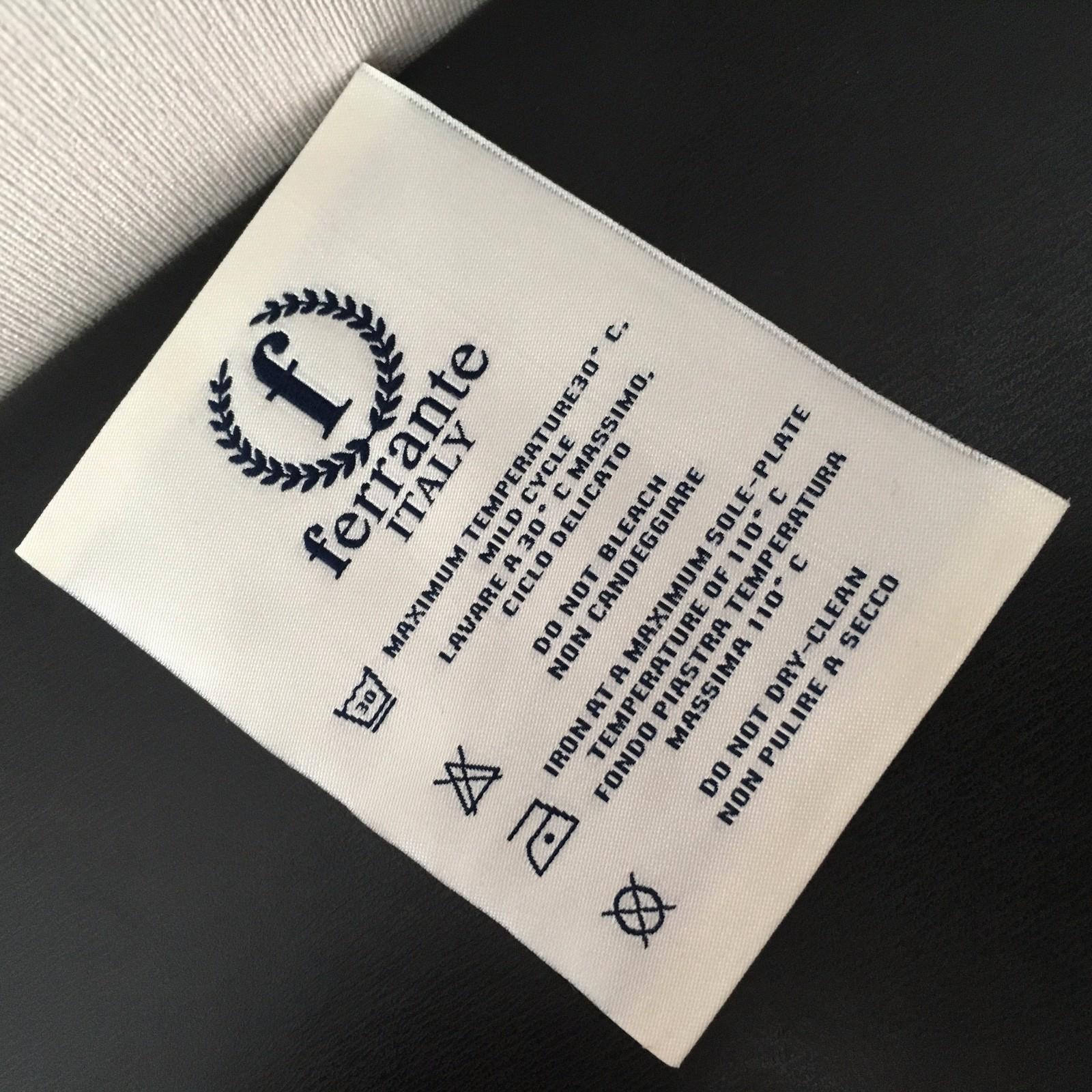 custom clothing wash care label washing mark