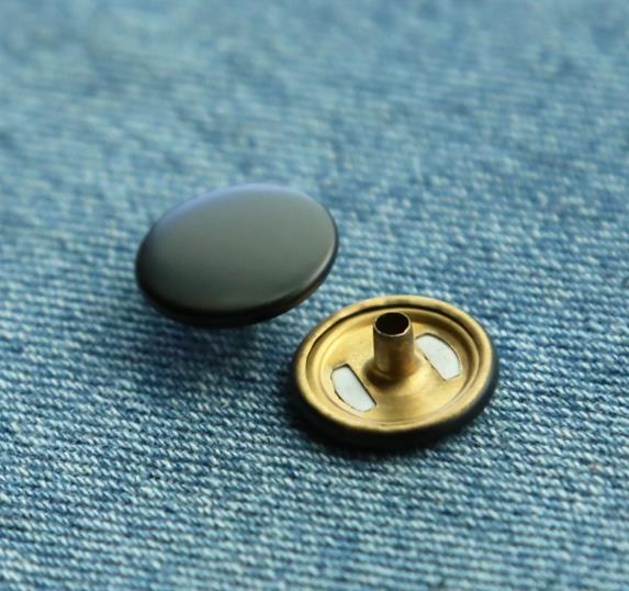 black metal button for clothing