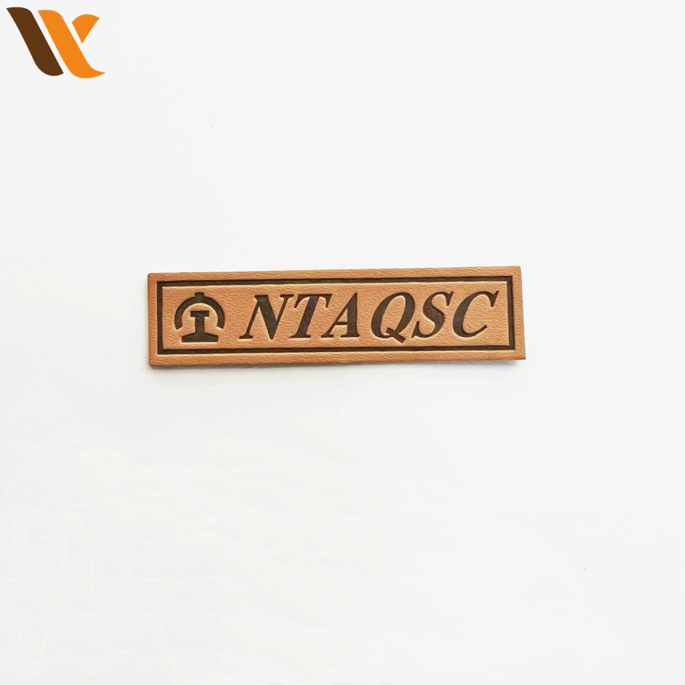 Custom Hat Logo Branded Leather Label 2