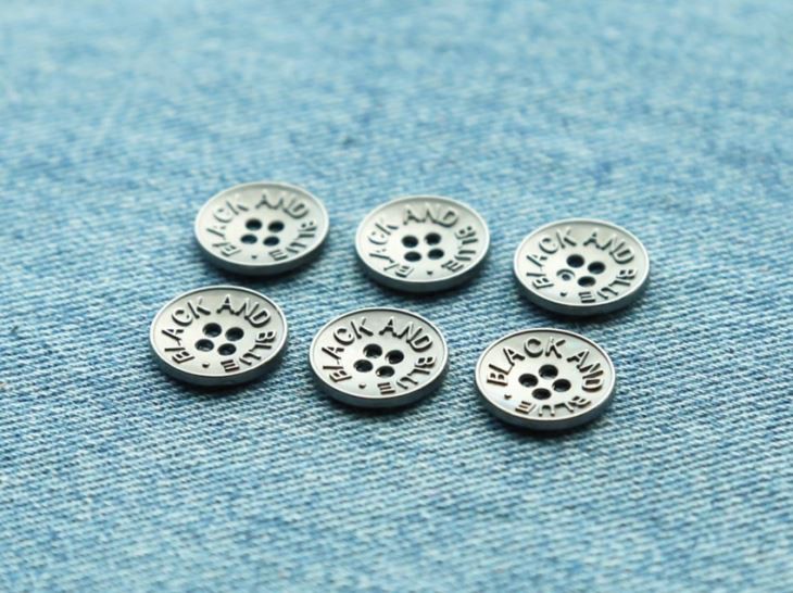 Bulk Round Metal Sew on button for clothing